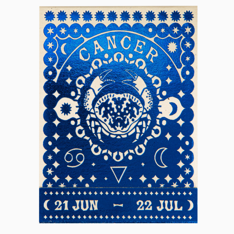 Archivist Cancer Zodiac Matchbook