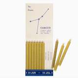 Archivist Cancer Zodiac Matchbook showing matches 