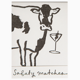 Archivist Cow Martini matchbook