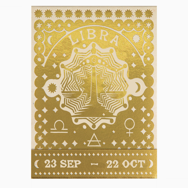 Archivist Libra Zodiac matchbook