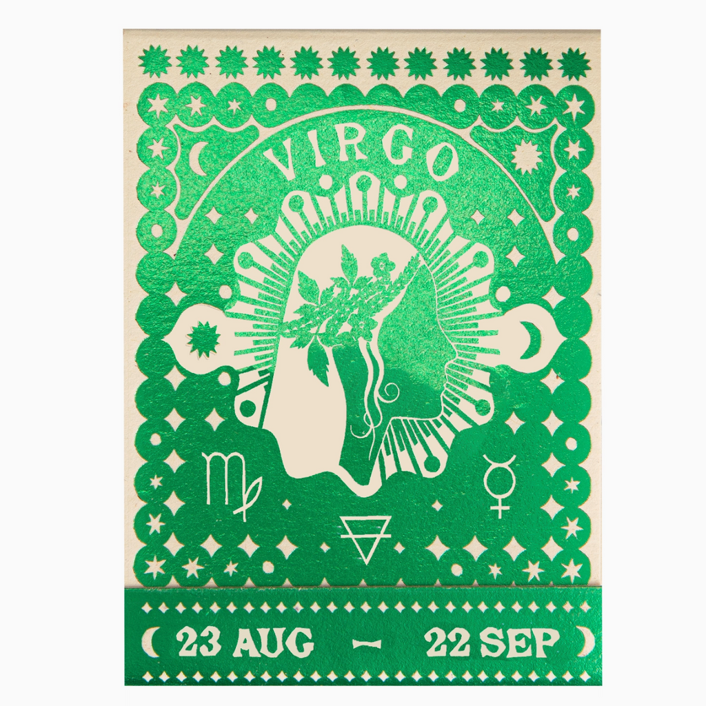 Archivist Virgo Zodiac Matchbook