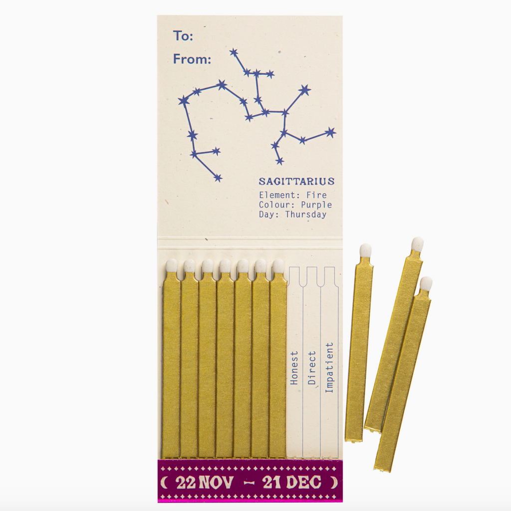Archivist zodiac sagittarius matchbook