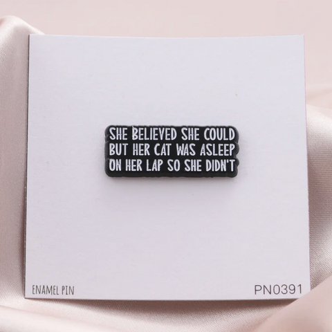 Attic Creations 'She Believed She Could' Enamel Pin