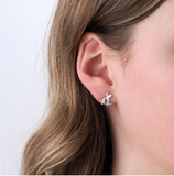 Attic Creations 'The World is a Garden' Asymmetric Butterflies Earrings - Silver Right