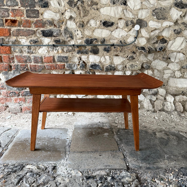Mid Century Sleigh Coffee Table