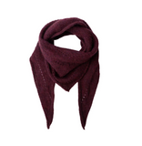BCDELL knitted mini scarf - Plum