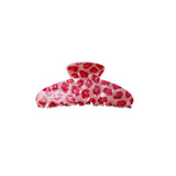 Black Colour - Flick Hair Claw - Pink