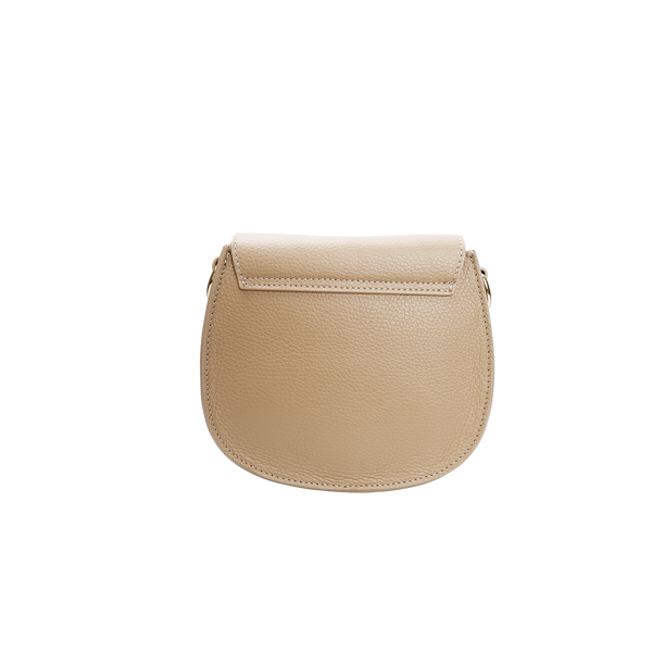 Black Colour Olivia Crossover Bag - Taupe