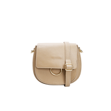 Black Colour Olivia Crossover Bag - Taupe