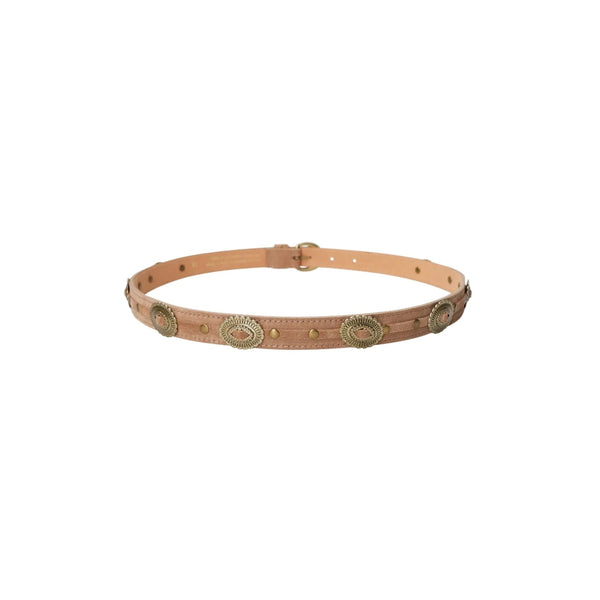 BCSHALOM belt - Taupe on a white background