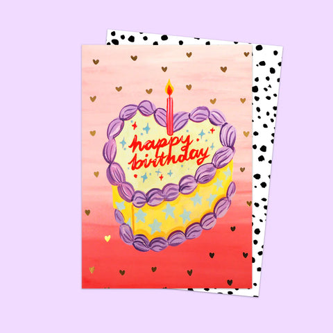 Happy Birthday Cake Eleanor Bowmer Card