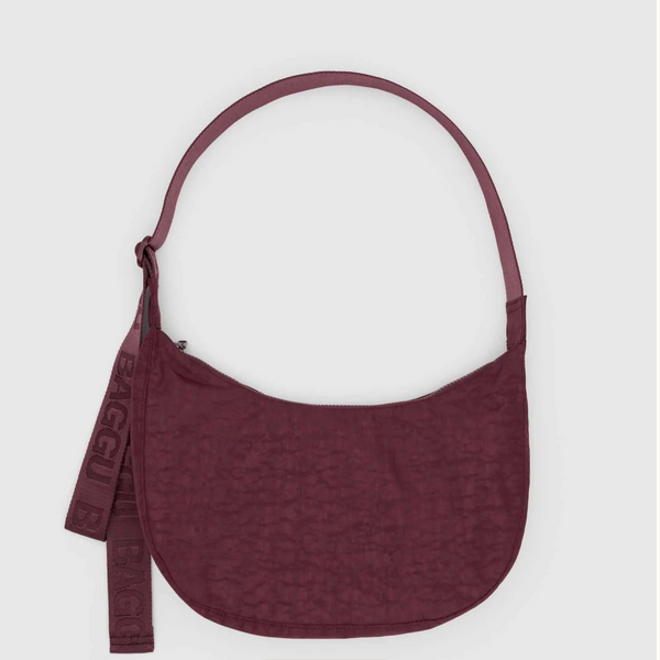 Baggu Medium Nylon Crescent Bag - Mahogany main