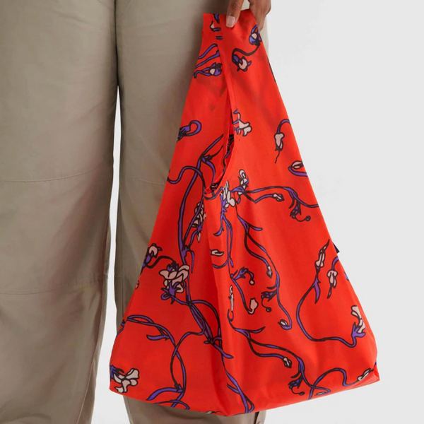 Baggu Reusable Recyclable Standard Bag  - Red Snapdragon