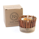Beauty Scents Large Handmade Soy Wax Candle - Orange & Cinnamon