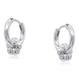 Big Metal London - Symbols Of Power Flower Petite Earrings - Silver