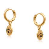 Big Metal London Cerenity Matt Ancient Evil Eye earrings