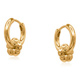 Big Metal London Symbols Of Power Flower Petite Earrings - Gold