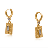Big Metal London Symbols of Power Gate Earrings