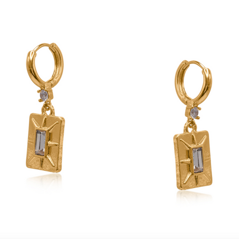 Big Metal London Symbols of Power Gate Earrings