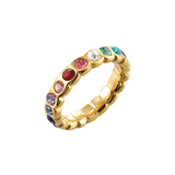 Bijoux De Mimi Faye Gold Rainbow Ring