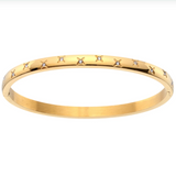 Bijoux De Mimi Gold Crystal Star Bangle