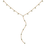 Bijoux De Mimi India Turquoise Droplet Necklace - Gold close up
