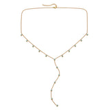 Bijoux De Mimi India Turquoise Droplet Necklace - Gold