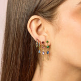 Bijoux De Mimi Mimi Rainbow Huggie Earrings - Gold model