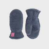 Billy Belt Women's Sherpa Fleece Mittens in Blue