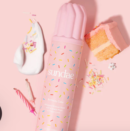 Sundae Whipped Shower Foam - Birthday Cake