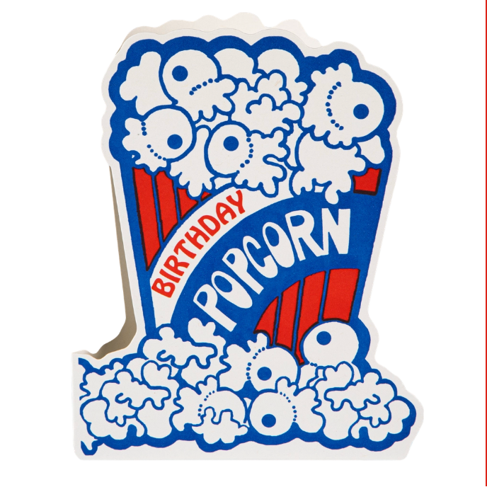 Birthday popcorn card