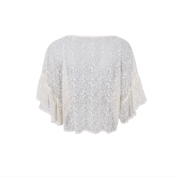 Black Colour - Callas Blouse - Off White (Full)
