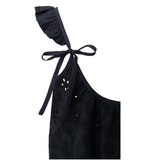 Black Colour - Juliana Lace Top - Black (Close Up)