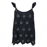 Black Colour - Juliana Lace Top - Black
