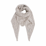 Black Colour Adelina Scarf - Natural