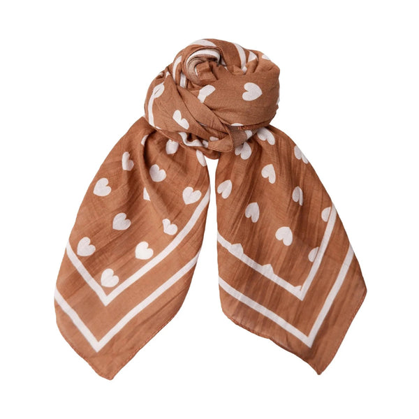 Black Colour Claudia Love Mini Scarf