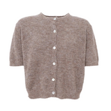 Black Colour Dell Cardigan Taupe