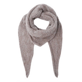 Black Colour Dell Knitted Mini Scarf Taupe