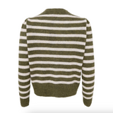 Black Colour Dell Puff Cardigan - Army Back