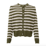 Black Colour Dell Puff Cardigan - Army