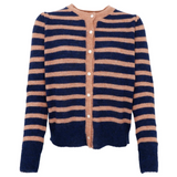 Black Colour Dell Puff Cardigan Navy
