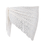 Black Colour Farianna Triangle Lace Scarf