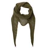 Black Colour Gale Knitted Cotton Scarf