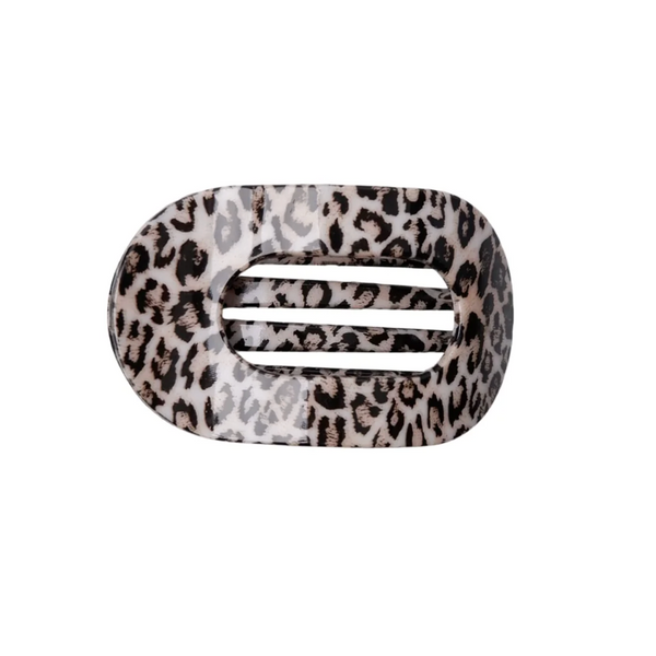 Black Colour Milla Hair Claw - White Leo