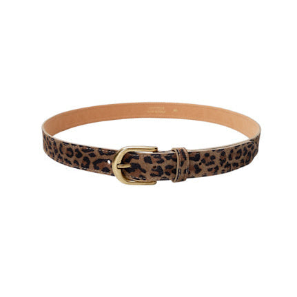 Black Colour Smilla Suede Belt - Natural