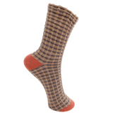 Black Colour Tavi Socks - Coffee