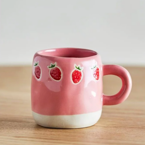 Bloomingville Millie Cup - Pink with Strawberries