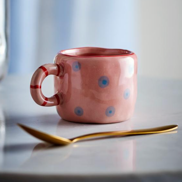 Bloomingville Nini Cup - Rose with Blue Spots