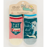 Blue Q 'Cat Lover Jr./ The Baby Did It' Baby Socks
