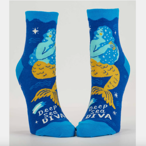 Blue Q 'Deep Sea Diva' Ankle Women's Socks